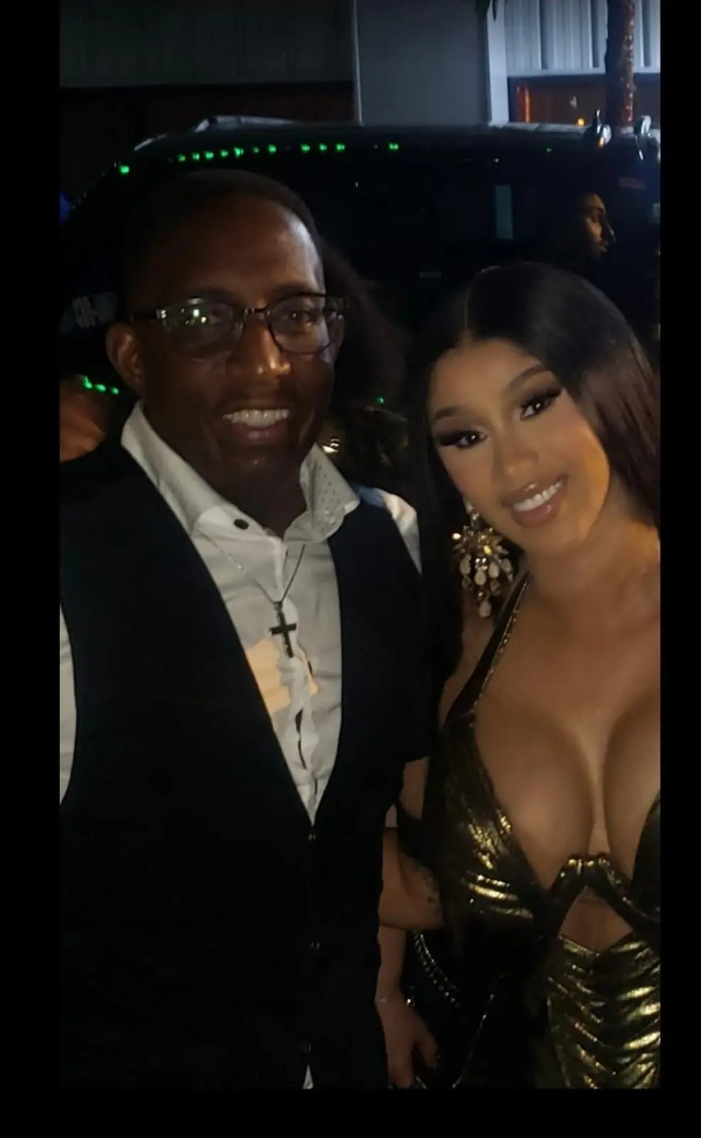 Robert Pope with a guest at an event